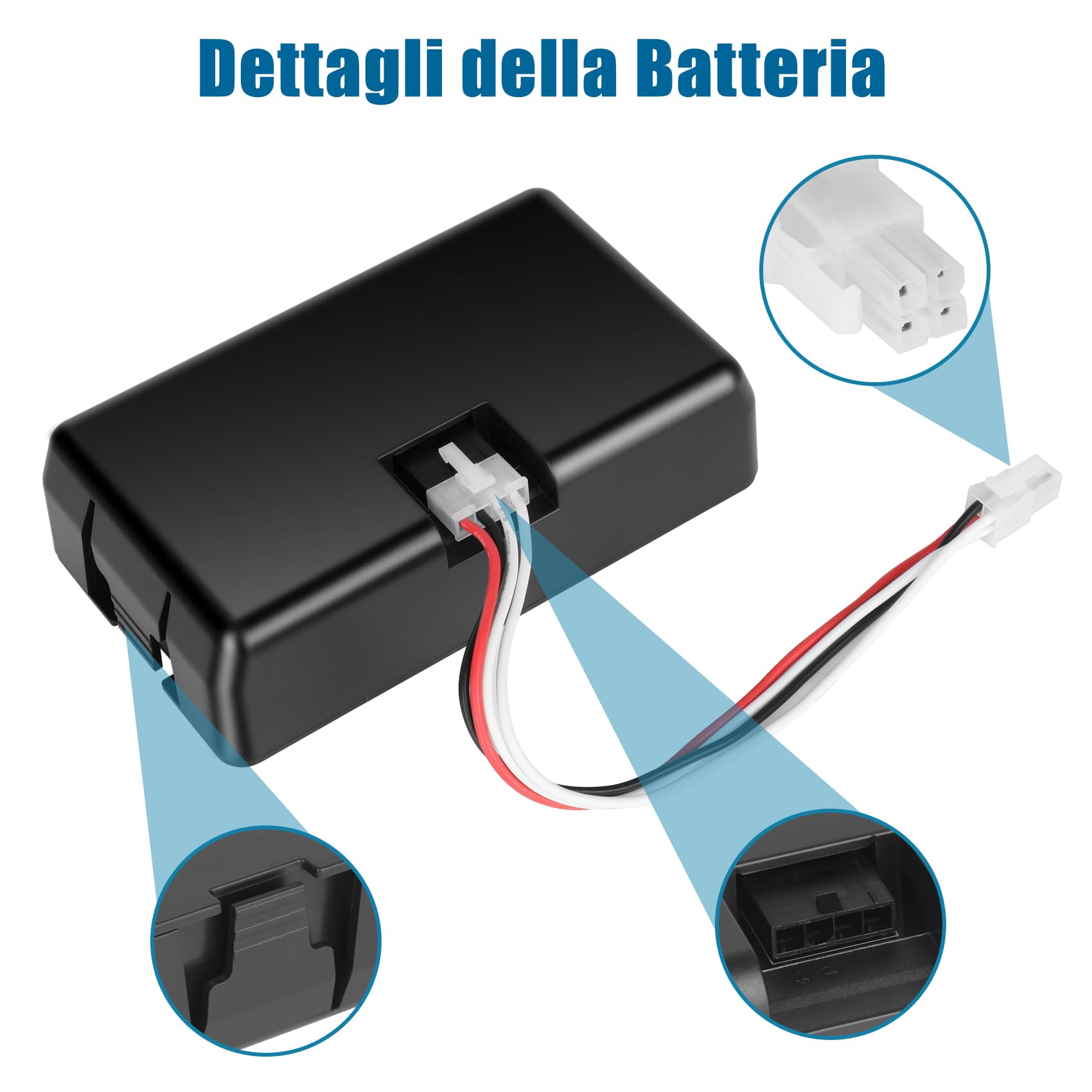 18V 4000mAh Batteria compatibile con Husqvarna Automower 115H/305/310/315/315X (2020), batteria di ricambio compatibile con Gardena Sileno City/Life, per Gardena Sileno Minimo 250