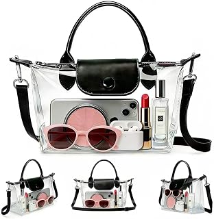 Clear Bag for Stadium Events With Adjustable Shoulder Strap for Concert Sport Events Festivals(only has one handle)