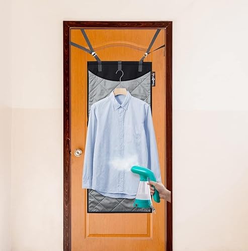 Miniatura 4 de True & Tidy Complete Garment Care - Juego de vaporizador de ropa de viaje compacto y XL sobre la puerta, plancha protectora y almohadilla de vapor