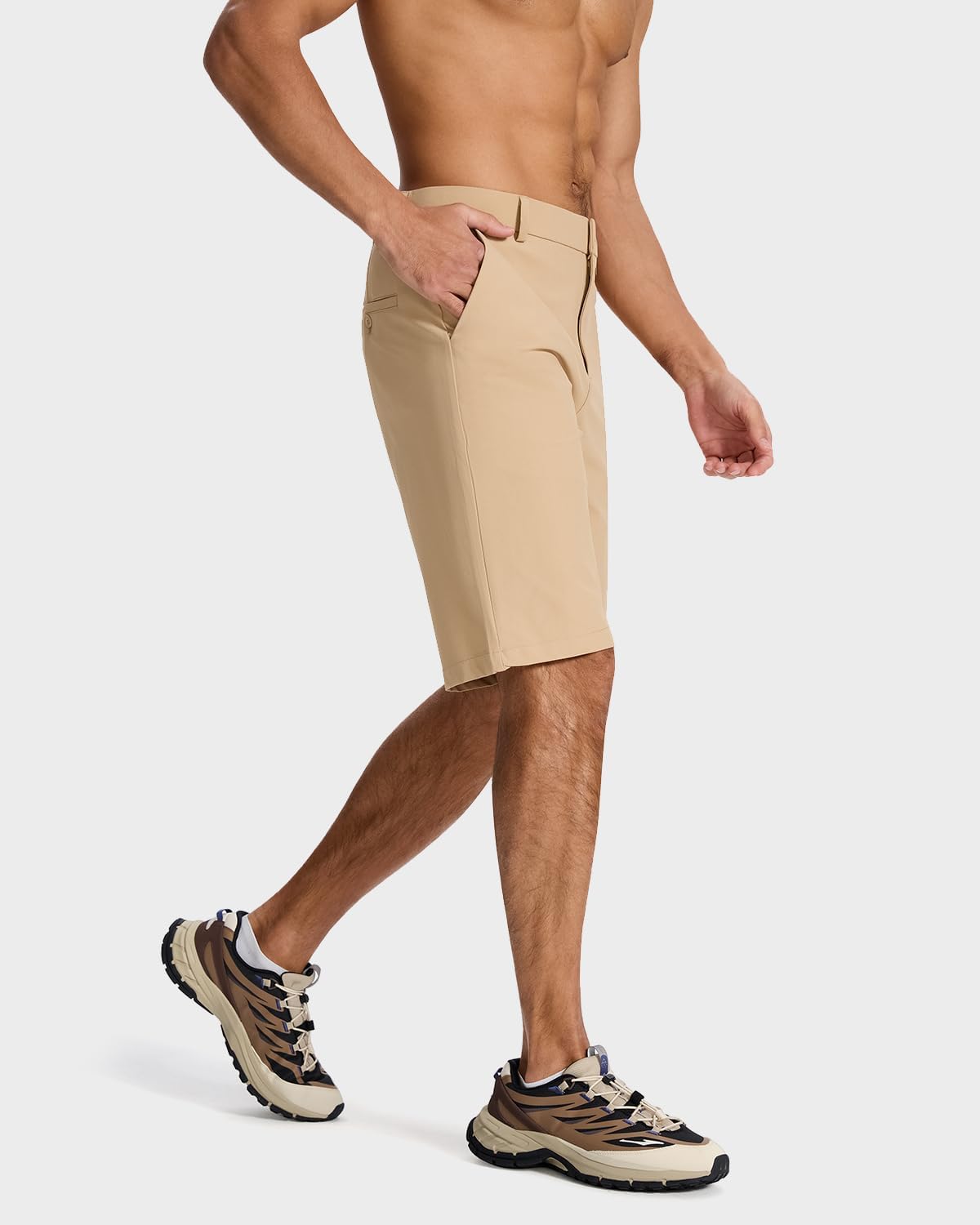 Men's Classic Fit 7/9/11 Inch Golf Shorts Lightweight Long Stretch Hiking Short with 4 Pockets for Casual Work - Image 3