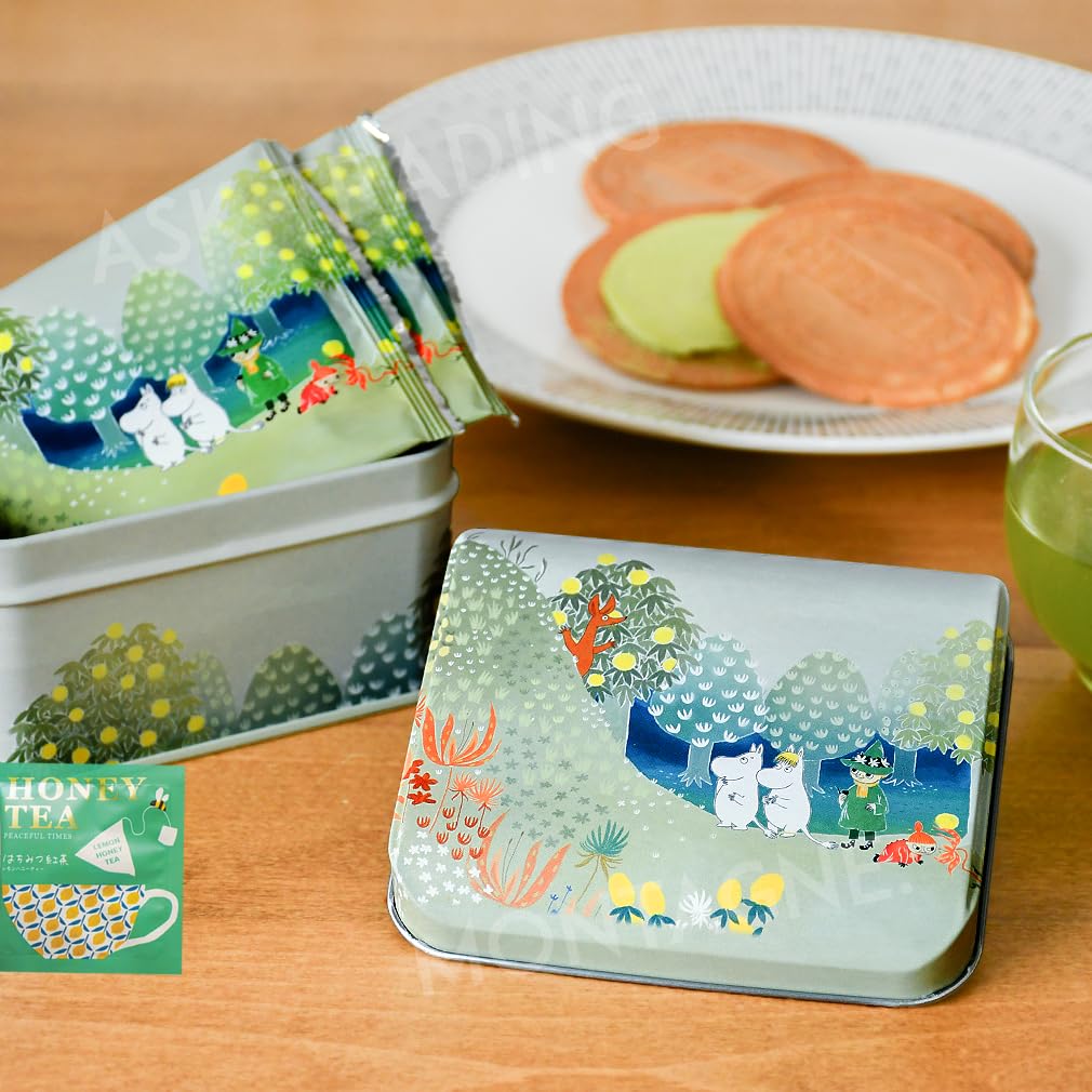 Amazon.co.jp: MOOMIN ムーミン クリームサンド ゴーフレット 缶入り