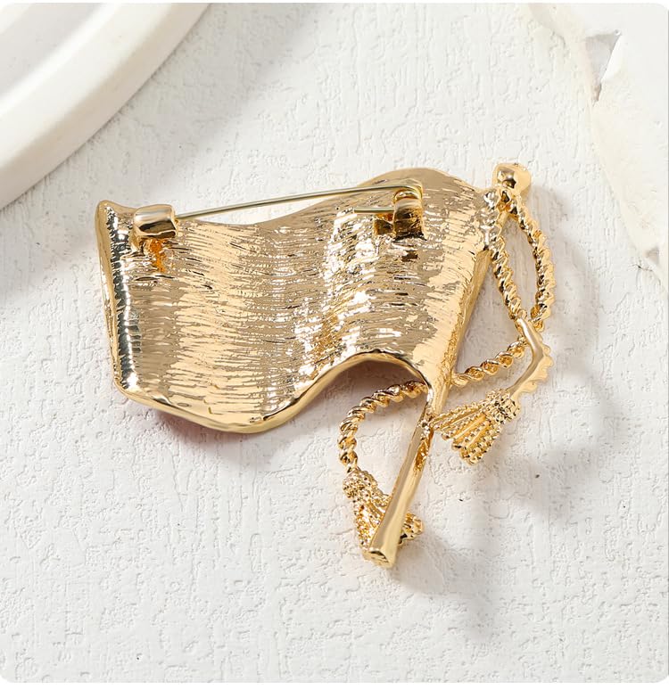 Image of 1-4Pcs Independence Day Badge Pins Brooch for Men Women 4th of July White Blue Red USA American Flag Lapel Pins American Star Pins Patriotic Brooch Jewelry