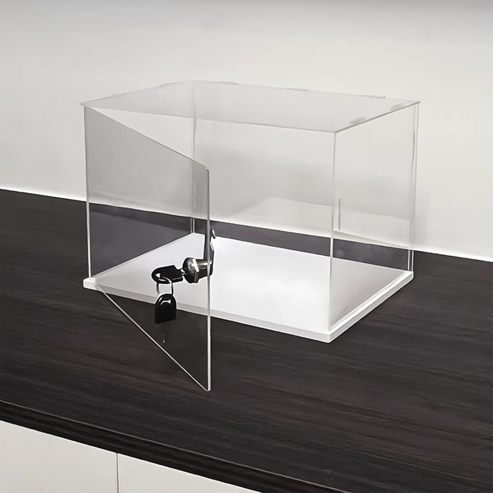Amazon.co.jp: フィギュアケース キー付きのアクリルロックボックスを