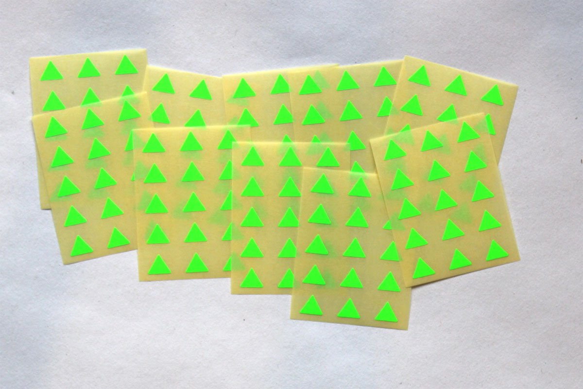 Triangle 221x Wall Stickers Rainbow Colours 11 Colours – Della Bella - View #2