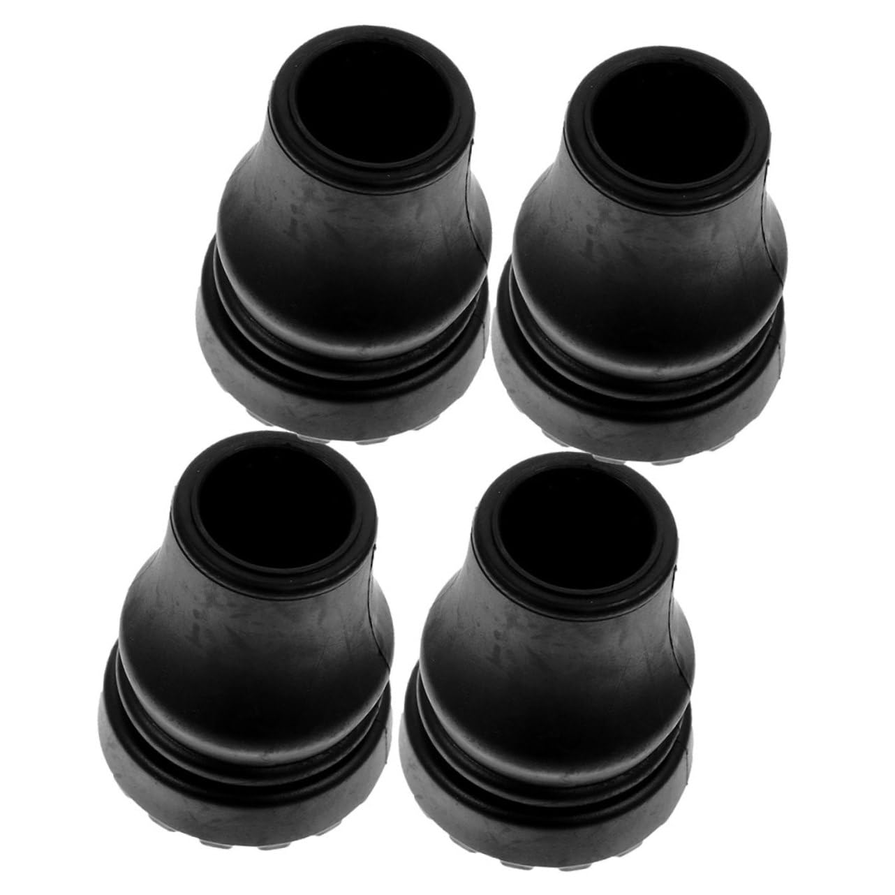 TOYANDONA Alfombrilla Antideslizante De Goma para Los Pies Funda para Bastón Trípode Accesorios para Andadores Puntas para Bastones Muletas Color Negro