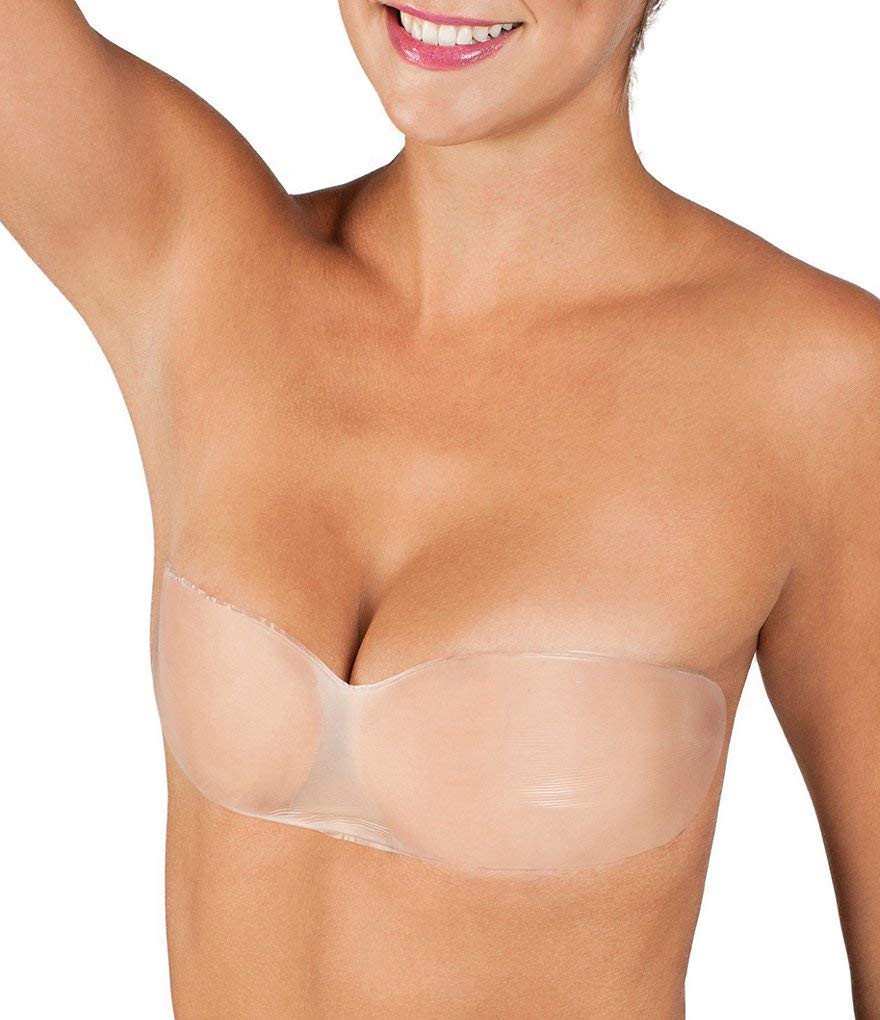 Fashion FormsWomen's Silicone Skin Bandeau Sticky Bra, Strapless, Backless