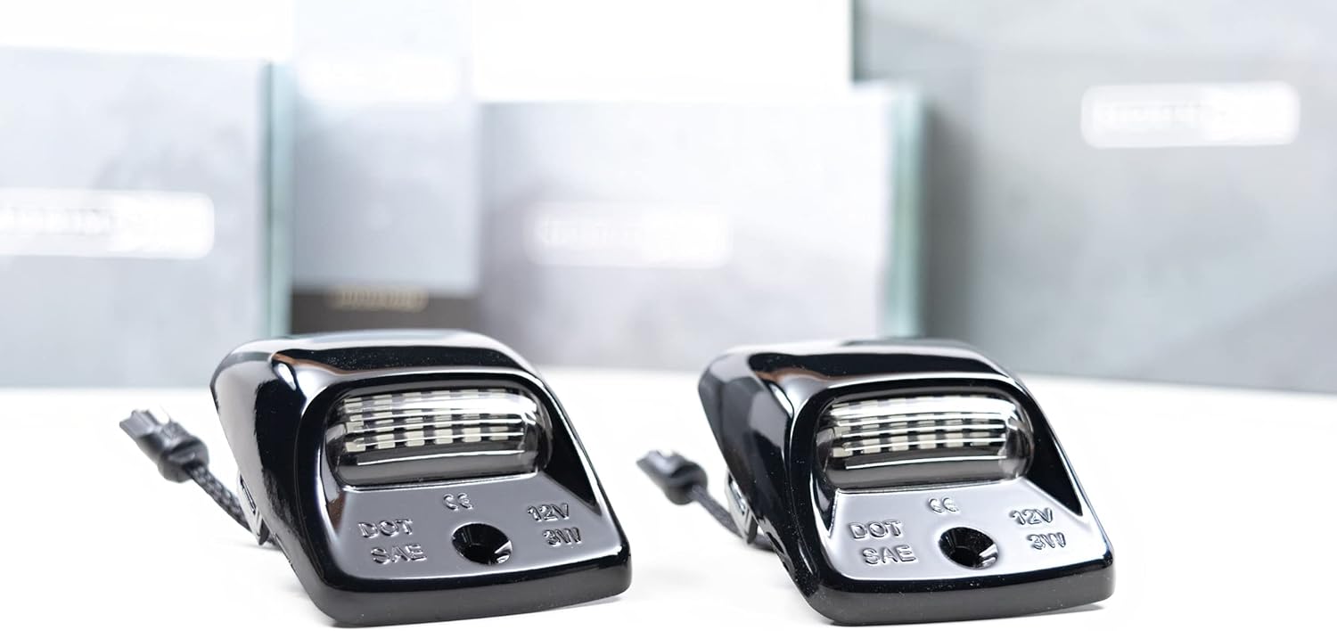 Morimoto XB LED License Plate Lights, Black Housing Upgrade, Fits Toyota Tacoma (05-15), Plug and Play Assembly, Easy Install, 5000k Pure White Light, Anti-UV Coating (1x LF7726)