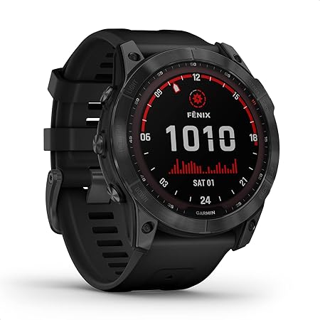 Garmin fenix 7 – GPS-Multisport-Smartwatch mit Farbdisplay und Touch-/Tastenbedienung, TOPO-Karten, über 60 vorinstallierte Sport-Apps, Garmin Music und Garmin Pay. Verschiedene Varianten zur Auswahl.