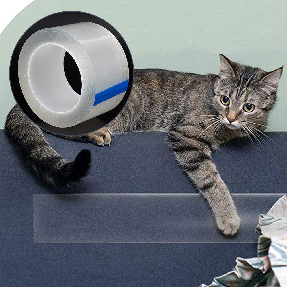 Cat Anti Scratch Tape Anti Scratch Cat Traning Tape Samoprzylepna Odporna na zarysowania Ochrona mebli Taśma do ćwiczeń dla kotów na sofę, drzwi, stół, meble (M)