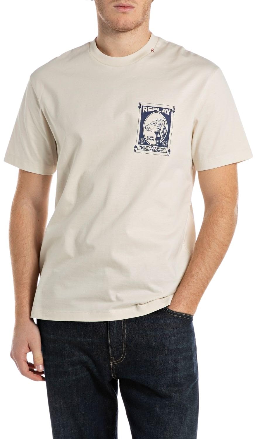 Replay Men's T-Shirt White Large