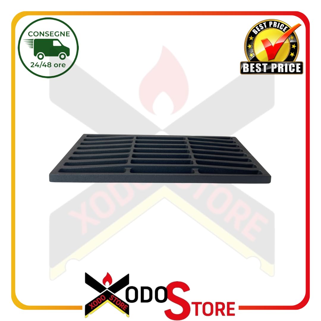Griglia Caduta Cenere in Ghisa ORIGINALE EDILKAMIN 17x35 cm – Cod. R28020 | Ricambio per Stufe Acquatondo, Alto2, Idro 100, Plus, Spazio, Stile Curvo | GHISA