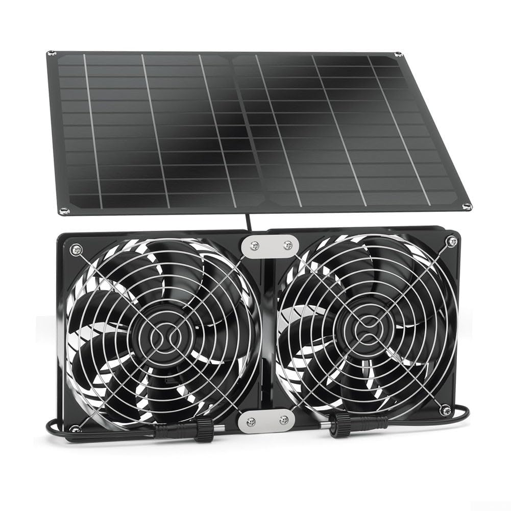 Kit Ventilazione Pollaio 15W Due Ventole Silicio