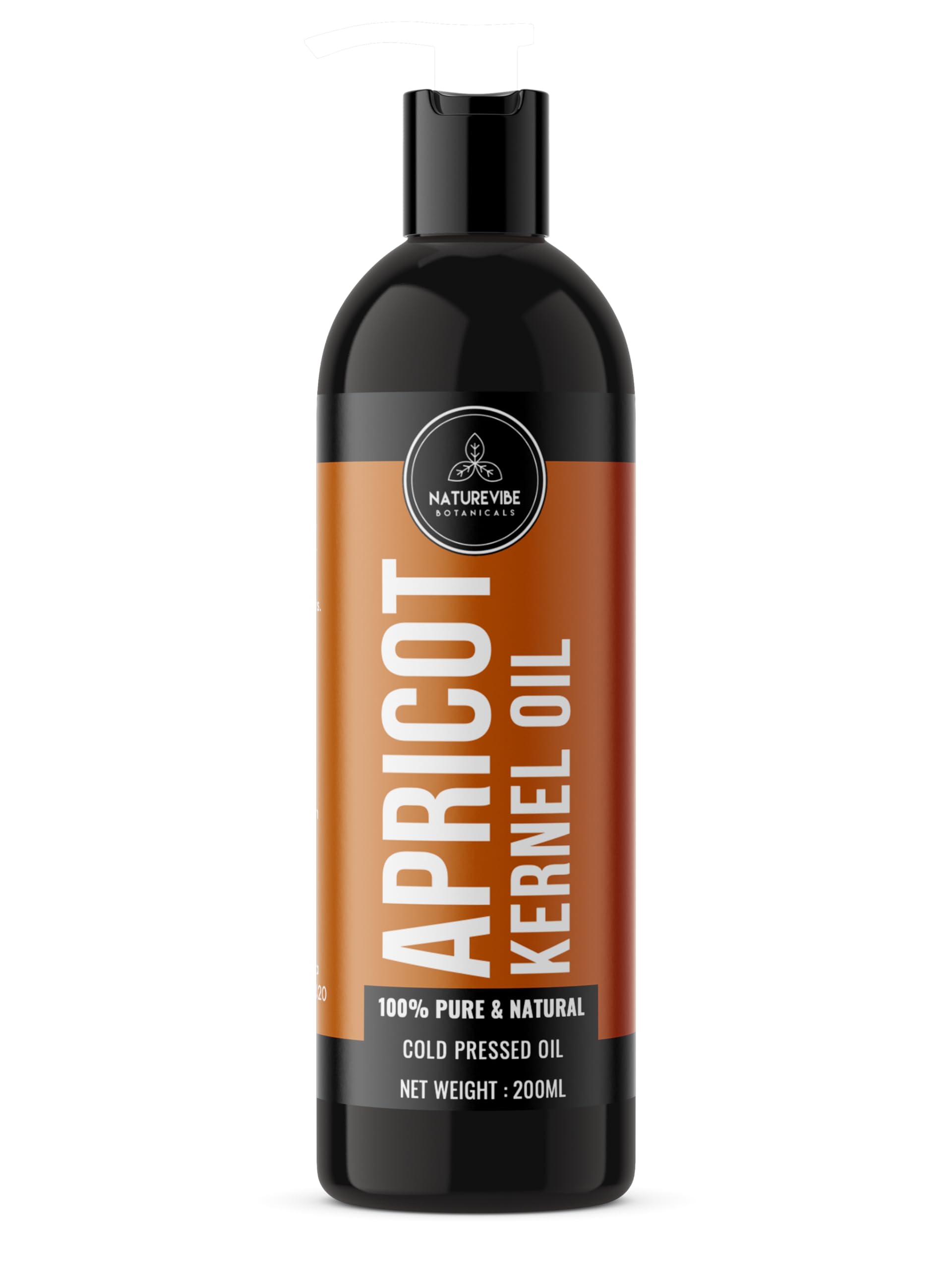 Apricot Oil 200ml by Naturevibe Botanicals 100% Pure Cold Pressed Apricot Kernel Oil for Skin, Hair & Body Massage | Lightweight Moisturizing Carrier Oil Rich in Vitamin E | Suitable for Face, Body & Scalp Care-image-15