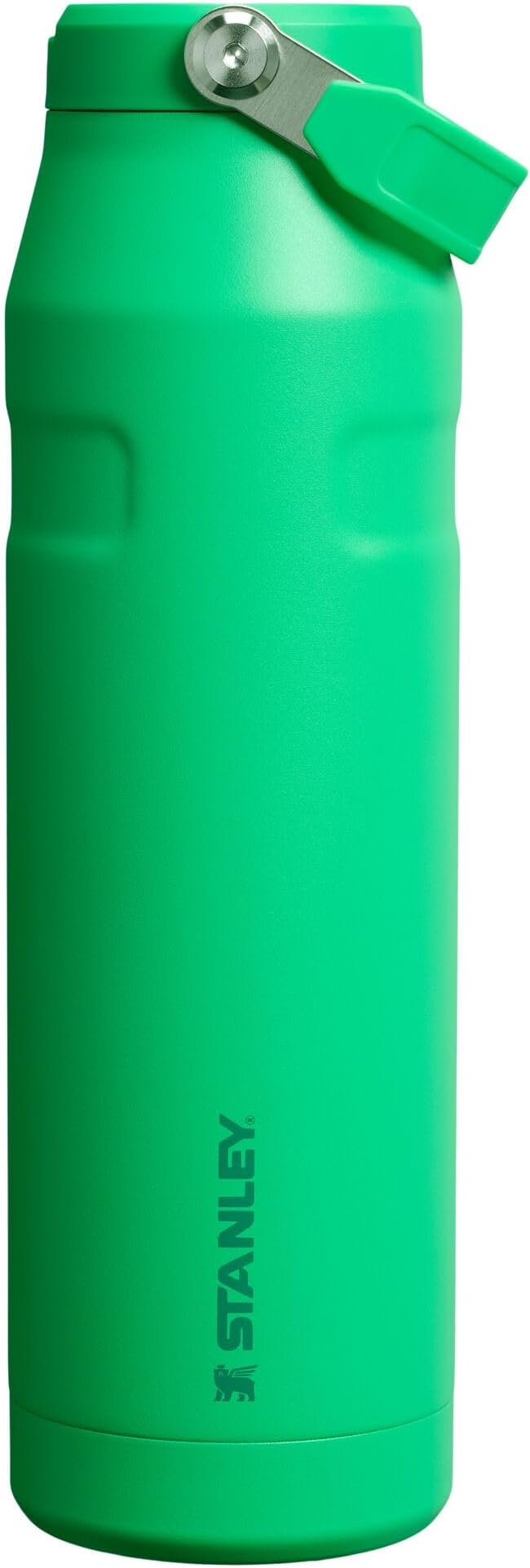 IceFlow Flip Straw 2.0 Water Bottle 36 oz | Built-In Straw with Larger Opening | Lightweight and Leak Resistant | Insulated Stainless Steel | BPA-Free | Meadow