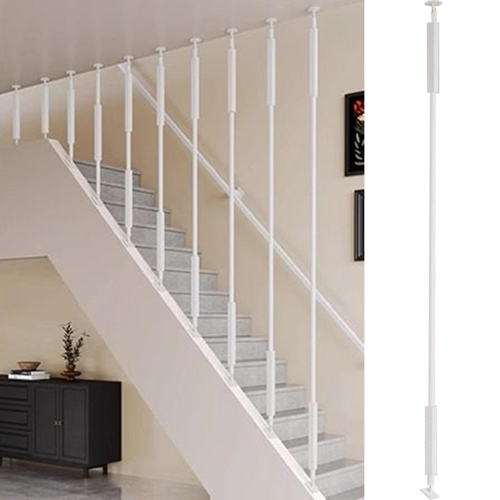 Garde-corps d'escalier instable : fixez vos rampes avec nos colonnes réglables