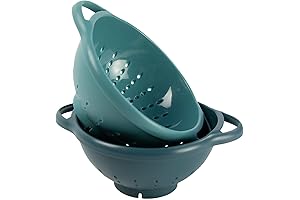 Mini Colander Berry Baskets (2-Pack) - Prussian Blue & Light Teal