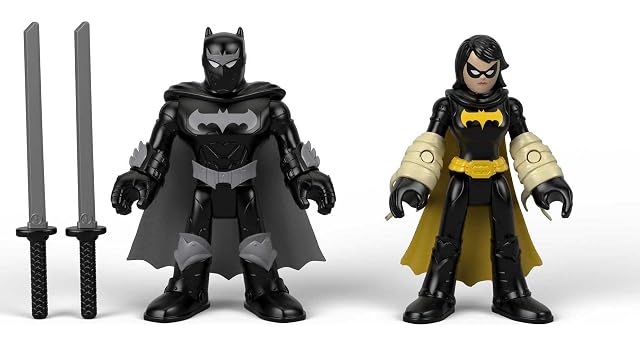 dc comics Fisher-Price Imaginext DC Super Friends - Black Bat y Ninja Batman