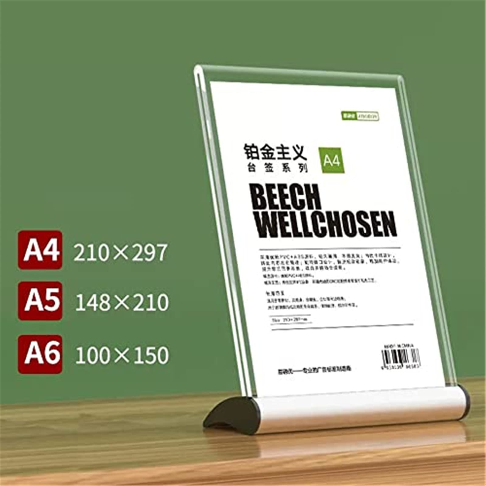 Porta Biglietti Da Visita A6 Porta Menu E Poster In Acrilico Trasparente  Con /A5/A4 Porta Menu Acrilico, image size:1600x1600