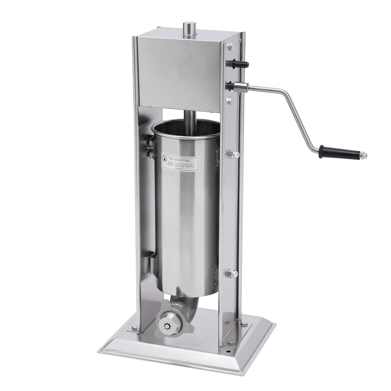 5L Manual Churros Machine 1.32gal Heavy Duty Stainless Steel Churros Machine w/6 Nozzles Home Vertical Manual Donuts Churrera Churros Machine for Making Different Shapes of Fried Dough Sticks