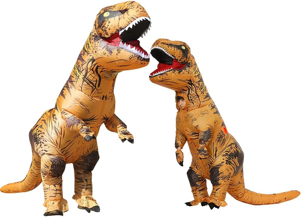 JASHKE Dinosaur Inflatable Costume Trex Costume for Adult and Kids Clothing, Shoes