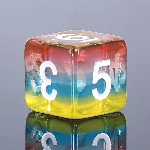 Vista 16 de DND - Juego de dados poliédricos RPG para Calabozos y Dragones, Pathfinder, MTG, D&D, juego de dados de papel de aluminio dorado transparente azul