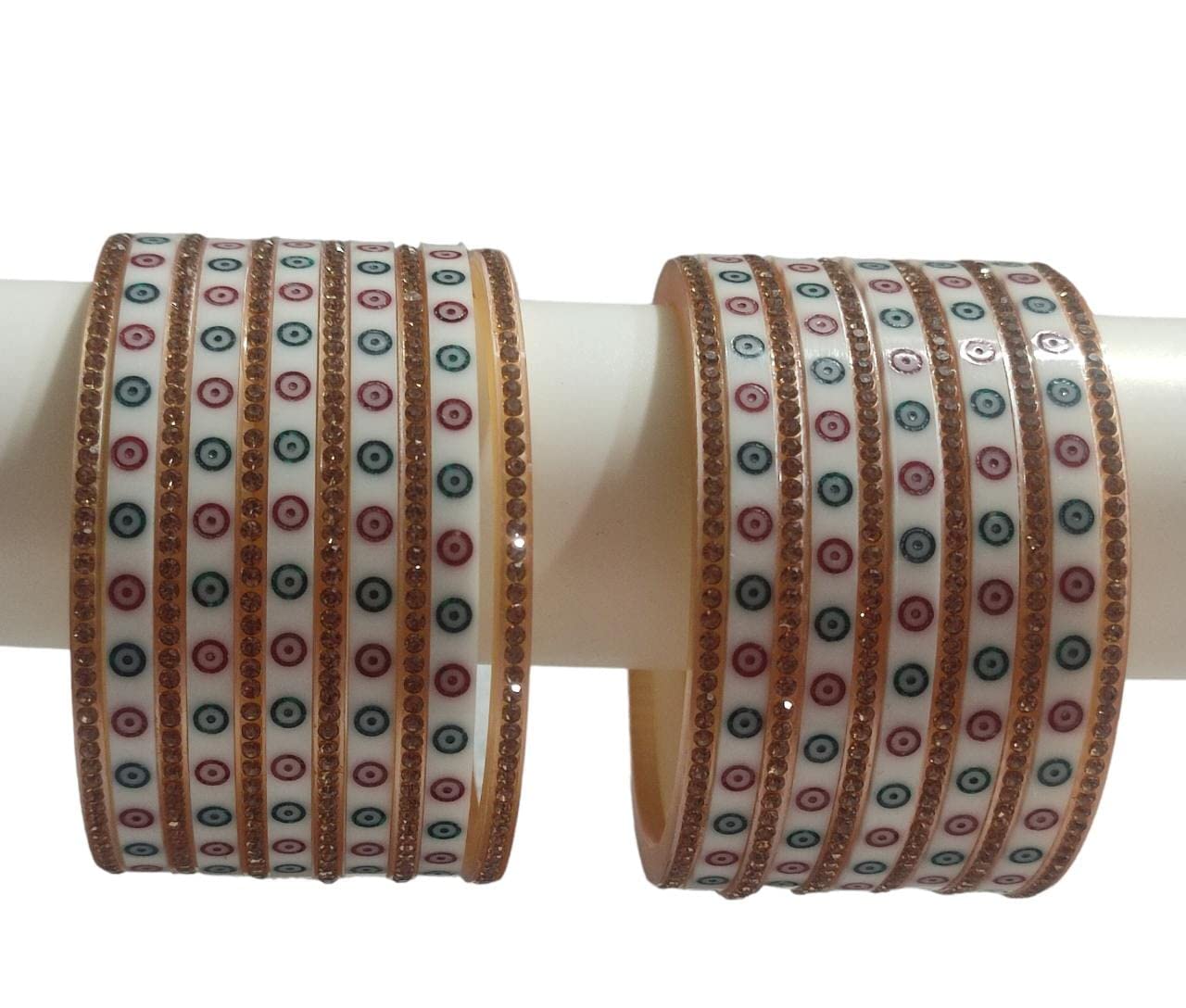 Kamaakshi Punjabi Bridal Chura Set for Wedding Ceremony With Fabulous Design For Women & Girls (Set of 22) (WHITE- GOLD -1, 2.10) (B0C5YPFM65) Amazon Price History, Amazon Price Tracker
