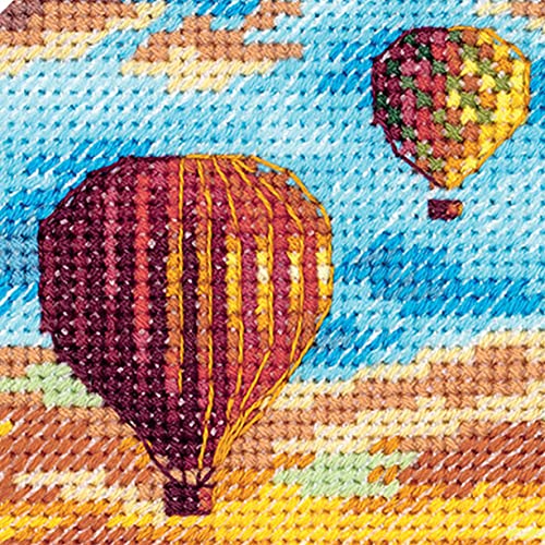 PANNA - Kit punto croce contato - Mongolfiere al