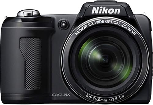 Nikon Coolpix L110 Cámara digital de 12.1MP con zoom de reducción de vibración óptica de 15x (VR) y LCD de 3.0 pulgadas (negro)