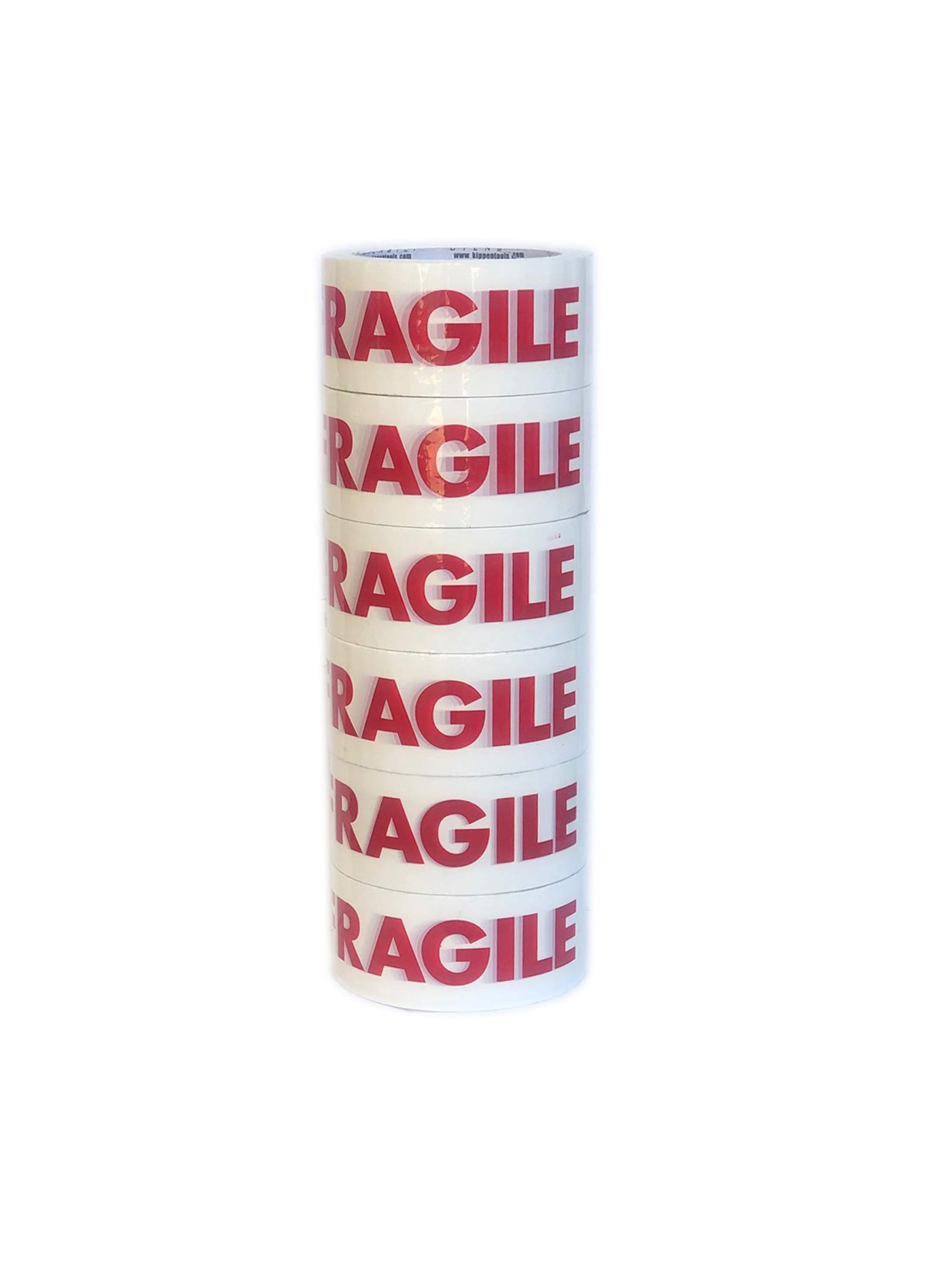 6 Rotoli Nastro Adesivo 'Fragile' Per Spedizioni - 2x110 Iarde - Shipping Depot - Foto 2