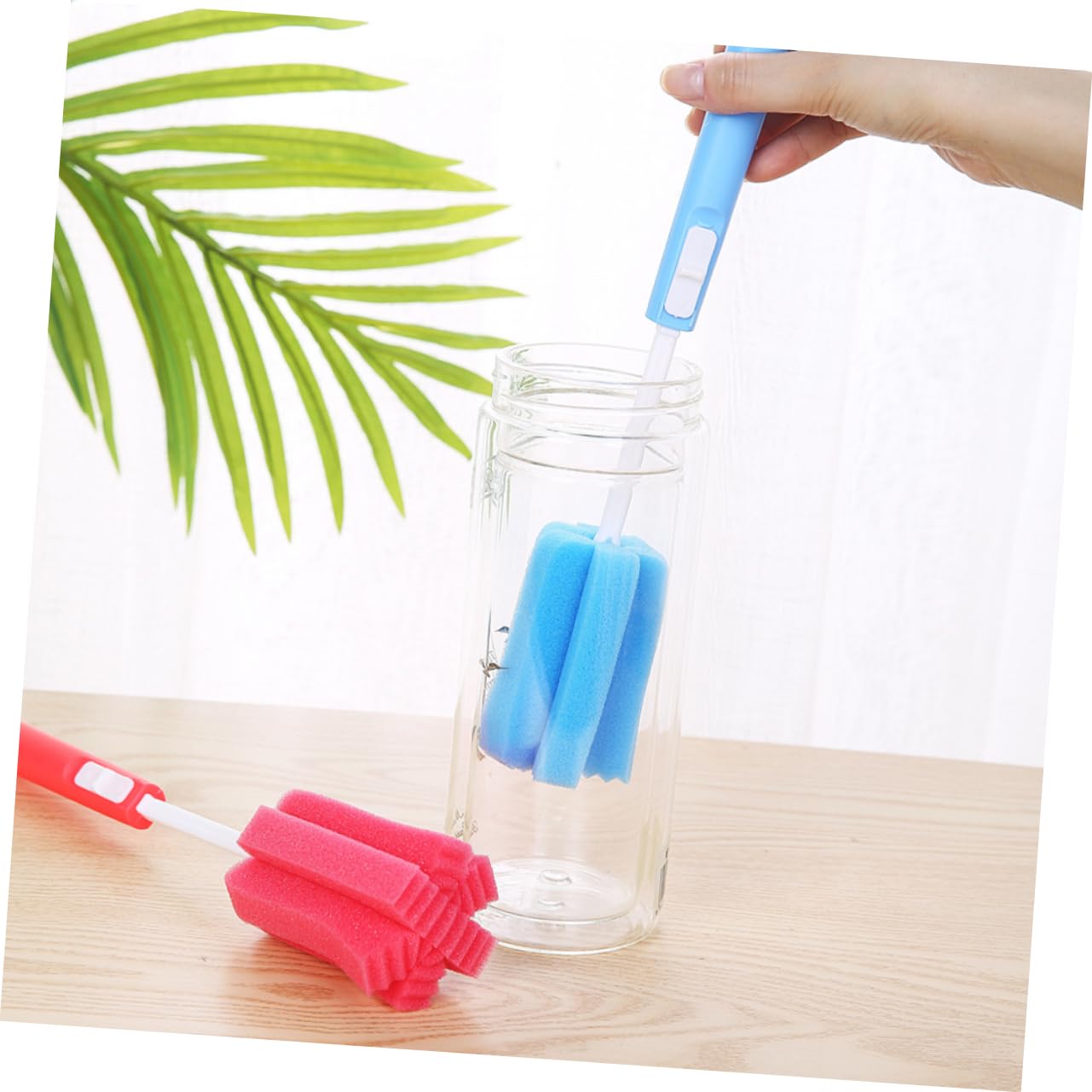 Beavorty 3pcs Cup Brush Bottle Brush Bottle Cleaning Brush Glass Washing Brush