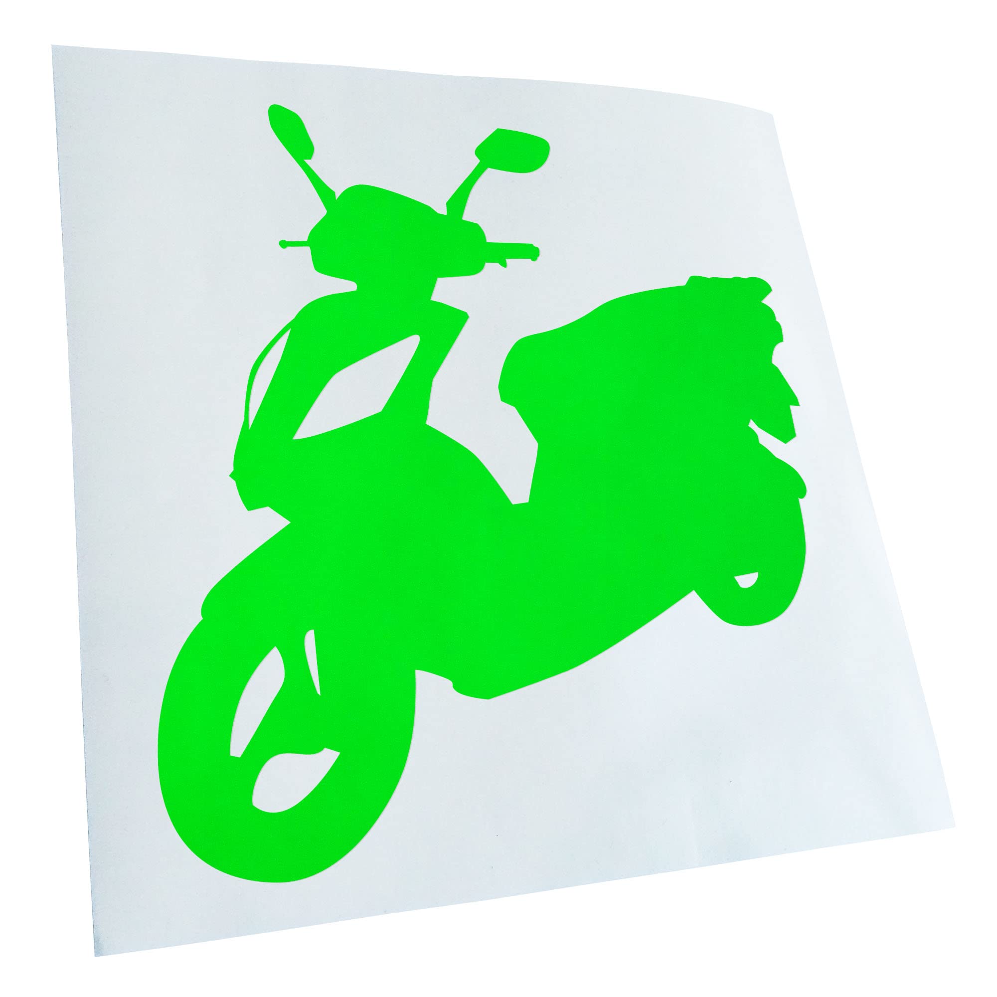 Kiwistar - Car Sticker - Neon Green - 40 x 40 cm Scooter Custom Scooter - Rear Window Car Sticker Weatherproof for Car Truck Moped Truck - Sticker Exterior Self-Adhesive Tuning Accessories for Window