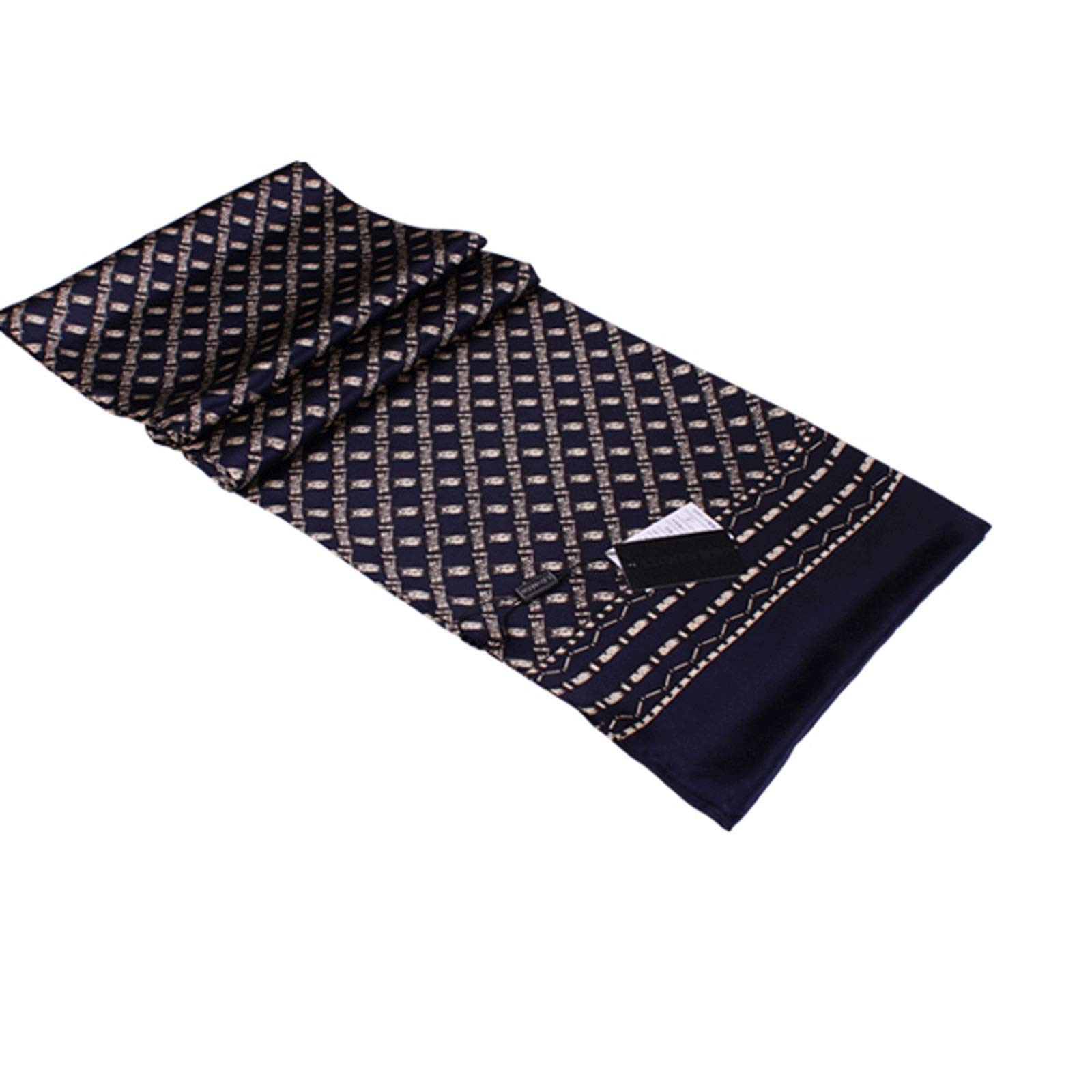 Bufanda Bufanda de hombre de moda, bufandas largas de seda for primavera, otoño e invierno, con estampado exquisito y lujoso Suave Bufanda (Color : A13)