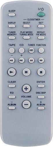Allimity RM-SC3 RMSC3 Reemplazo Remoto Compatible con Sony Compact Hi-Fi Sistema Estéreo CMT-HPX10W CMT-HPX9 MHC-GX750 MHC-GX9000 MHC-GX250
