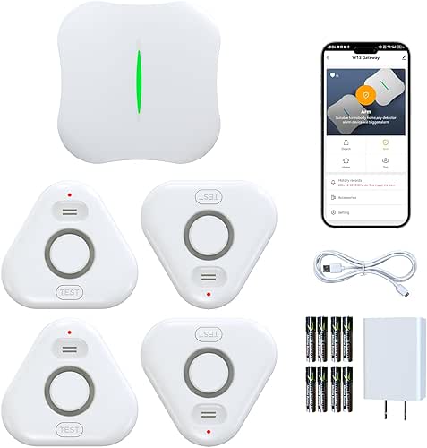 Smart Water Leak Detectors for Home WiFi with App Alerts,