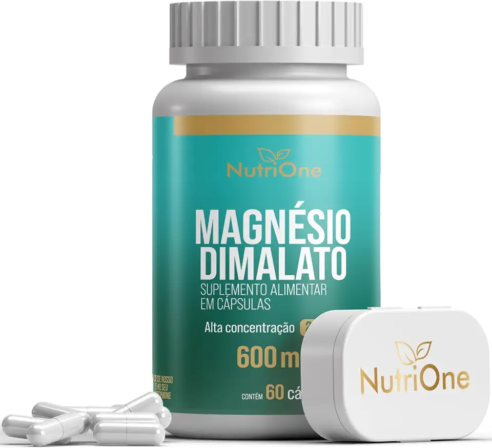 Mangésio Dimalato Concentrado 60 Cápsulas 500mg - Nutrione