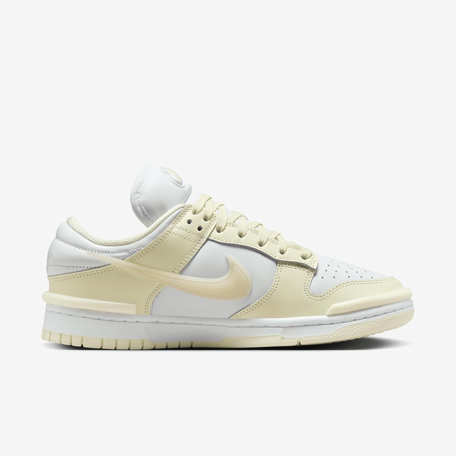 Nike Dunk Low Twist Women's Shoes (DZ2794-104, Coconut Milk/White/Guava Ice) Size 6.5