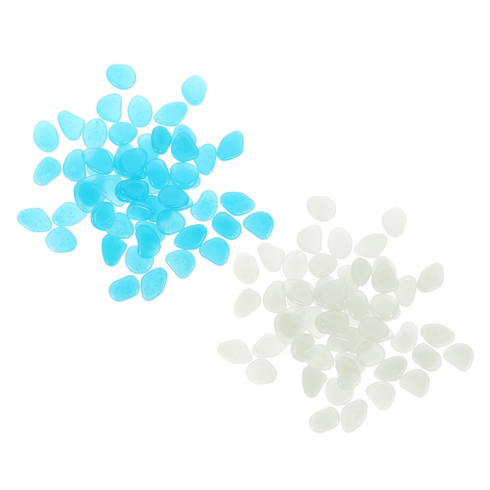 HOODANCOS 200Pcs Glow The Dark Rocks Luminous Stones for Outdoor Landscaping Fish Tank Decorations Each