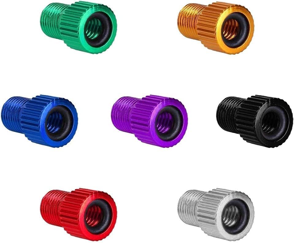 Miniatura 6 de Presta - Adaptador de válvula, convertidor Presta a Schrader, bomba de bicicleta, inflador de neumáticos de bicicleta, herramientas de compresor de