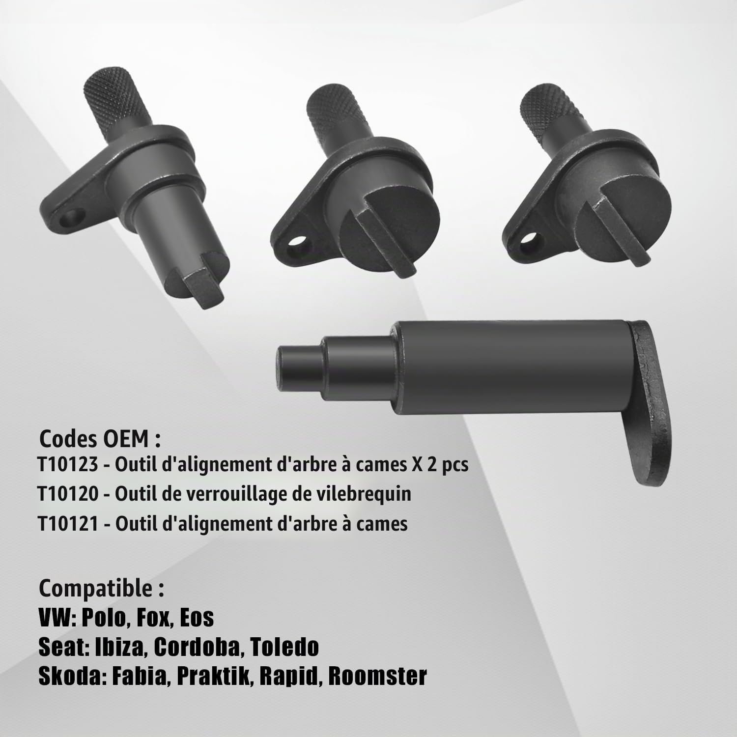 Kit d'outils de Verrouillage de synchronisation Moteur 1,2 L Compatible avec VW Polo Fox Seat Ibiza Skoda Fabia