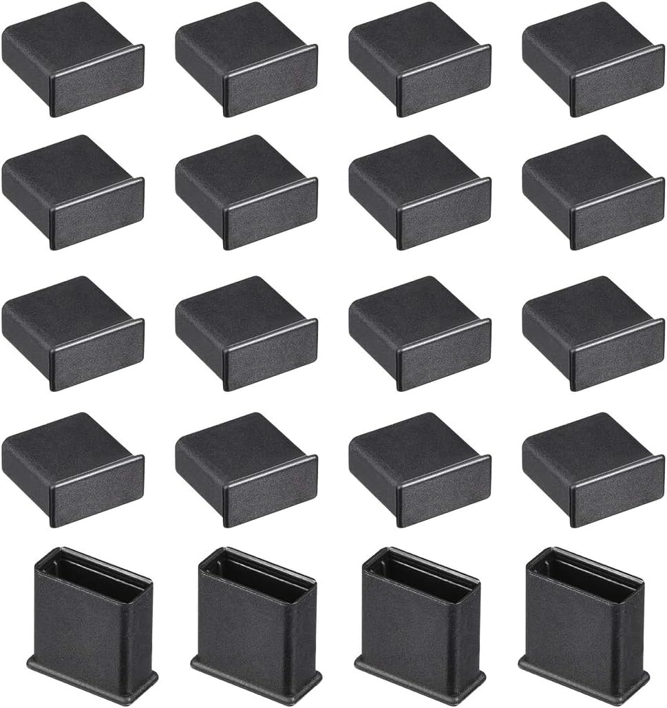 50 Tappi USB Maschio Anti Polvere - Protezione Per Porte USB Tipo A - Nero - Compatibile Con PC E Auto