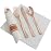 Supernal Set of 30packs,Rose Gold Plastic Silverware, Pre Rolled Napkin with Cutlery, Disposable Silverware with Rose Gold Linen Napkin, Wrapped Plastic Silverware Set Suit for Party,Wedding