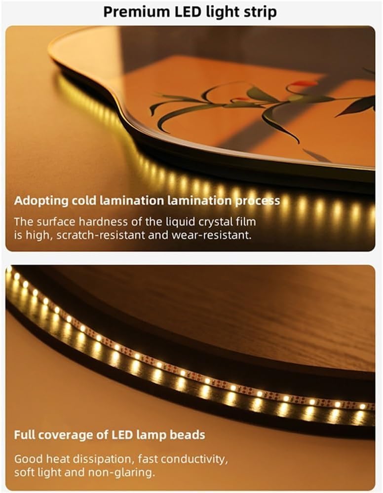 3D-Wanddeko mit LED-Leuchten, Wandkunst-Dekor, Plug-in-Netzteil, Wandbehang, Gemälde, Moderne Heimdeko-Wandlampe für Wohnzimmer, Schlafzimmer, Büro (a, 99,4 x 59,9 cm) B 31,5 L x 18,9 W