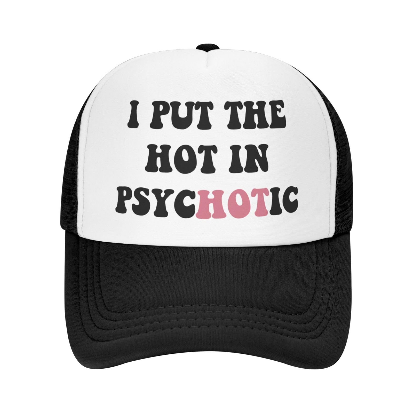 You Find It Offensive? I Find It Funny Trucker Hats for Women Black Men Retro Trucker Black Hats for Men