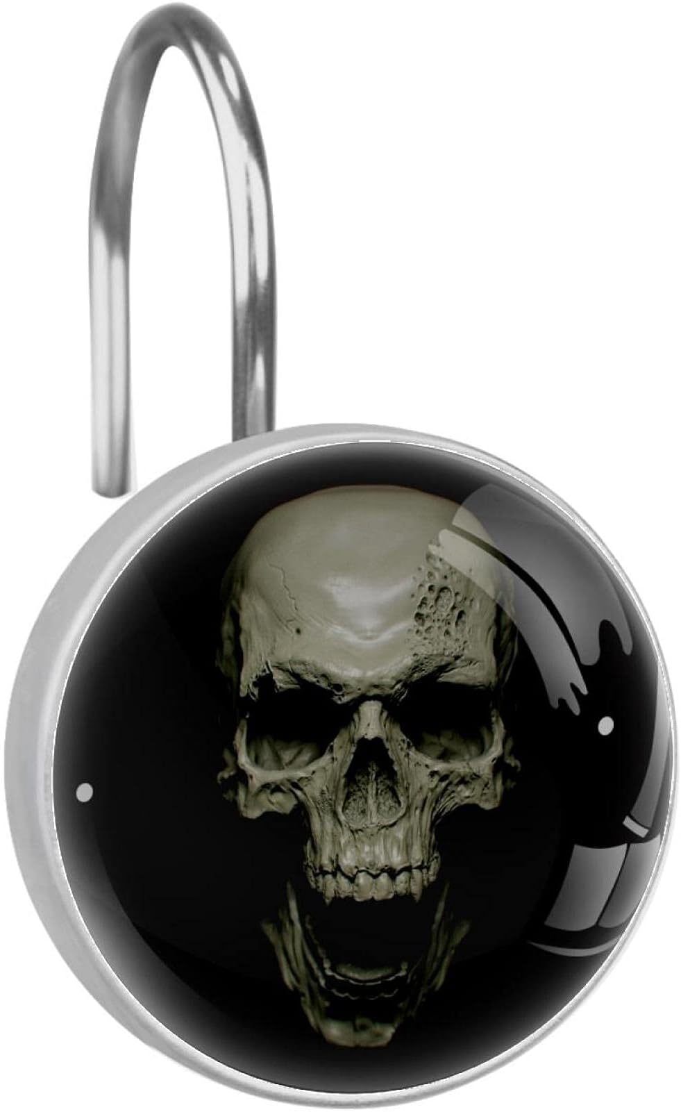 Skeleton Shower Curtain Hooks Halloween Decorative Home