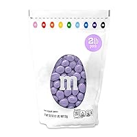 Vista 13 de M&M'S WORLD Caramelos de chocolate con maní rosa – 2 libras de dulces a granel en paquete resellable para bufé de dulces, fiestas de cumpleaños