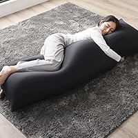 ビーズクッション特大 日本製 おしゃれ 人をダメにするソファ 抱き枕 専用ビーズ Amazon.co.jp: ビーズクッション 特大 抱き枕 ネイビー 150cm