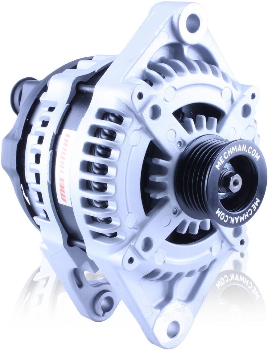 Mechman Alternators S-Series 6 Phase, 240 amp, 12V, 6 Rib Serpentine Pulley, Saddle Mount, Natural, Jeep Inline 6-Cylinder, Jeep Cherokee 1991-2001, Each (13341240)