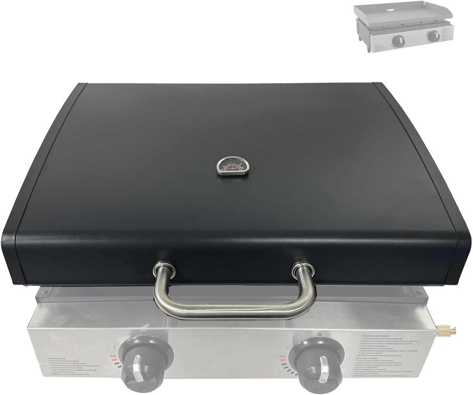 Upgrade Hinged Lid for Blackstone 1666 22 Inch Omnivore Griddles (2024 Model), Griddle Hard Cover Flat Top Lid for Blackstone 22" Griddle Lids 1666 2205 for Blackstones Tabletop Griddle Hood