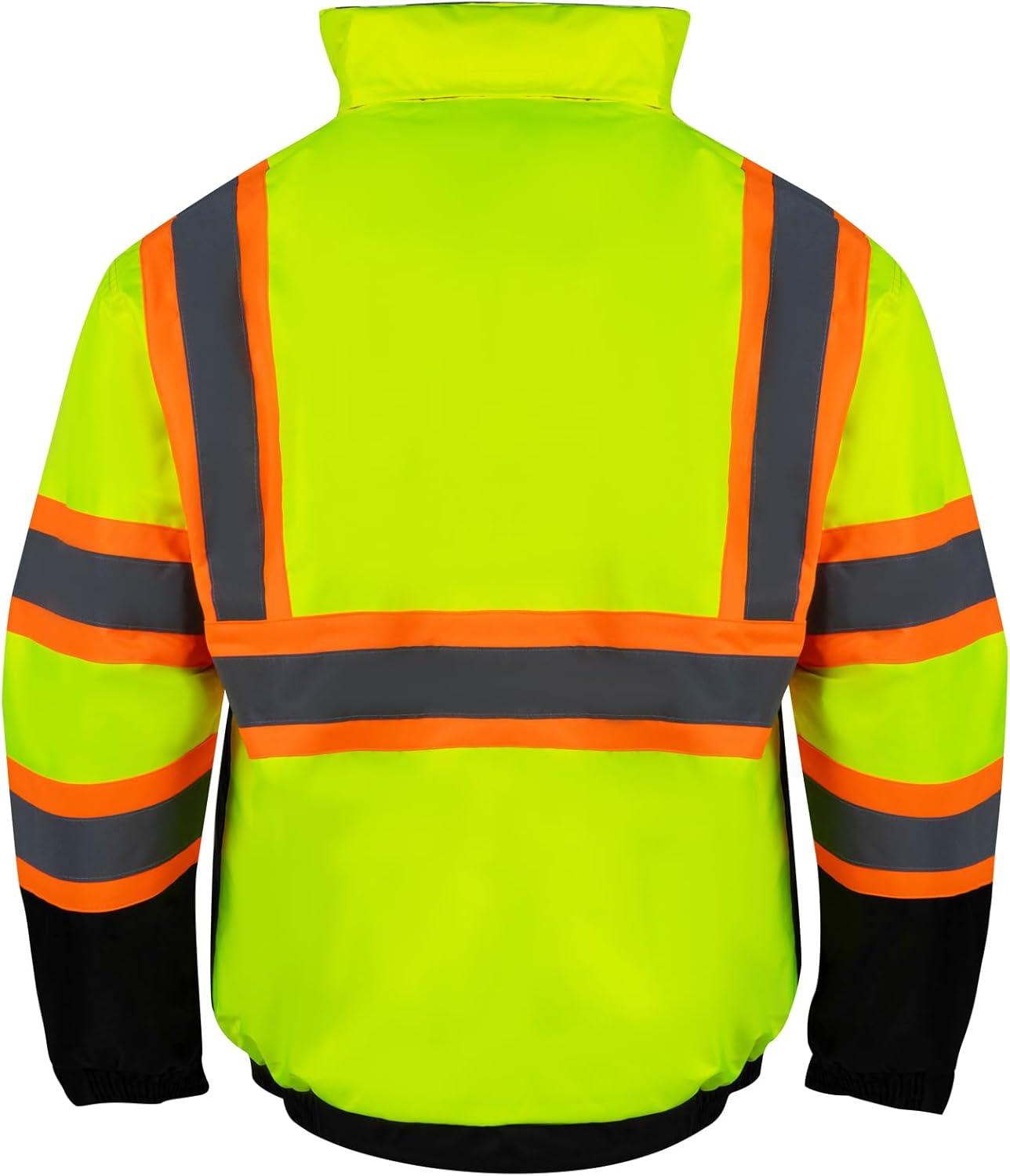 VENDACE High Visibility Reflective Safety Jackets for Men Sherpa Fleece Lined ANSI Class 3 Hi Vis Construction Work Jacket - Image 3