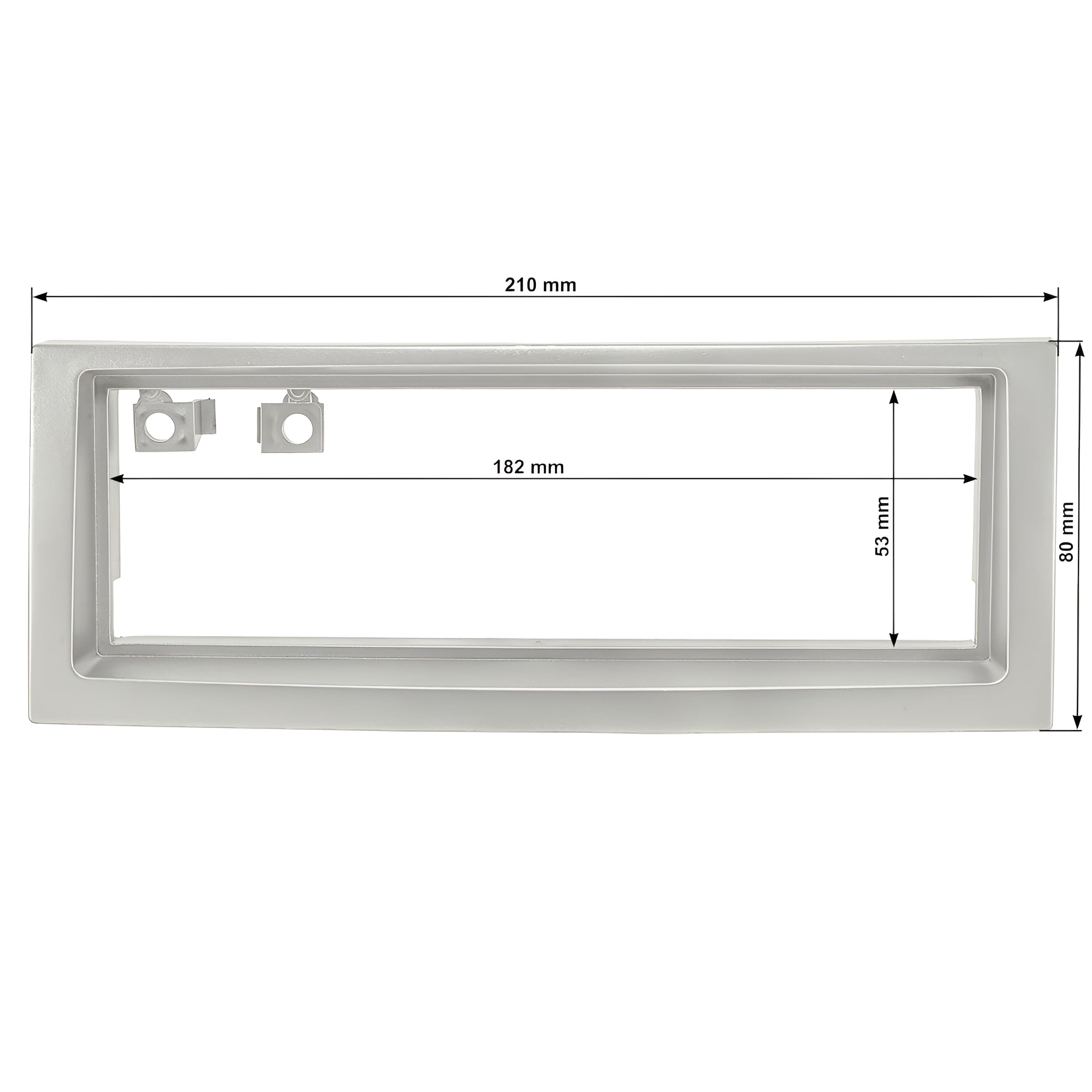 Sound-way Kit Montage Autoradio, Cadre Façade 1 DIN, Cable Adaptateur Connecteur ISO, Adaptateur Antenne, Clés Démontage Compatible avec Citroen C5 / Peugeot 407
